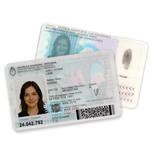 Argentina ID card PSD