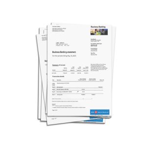 Canada Bank Statement PSD Template