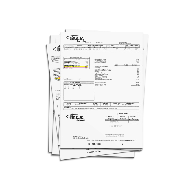 Bill-canada-3 Canadian electricity bill PSD Template