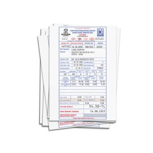 Türkiye, Konya water bill PSD Template