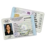 Azerbaijan Drivering License PSD Template