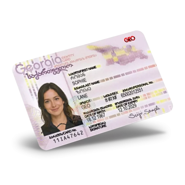 Georgia Id Card Example Georgia ID Card PSD Template - Pixentry