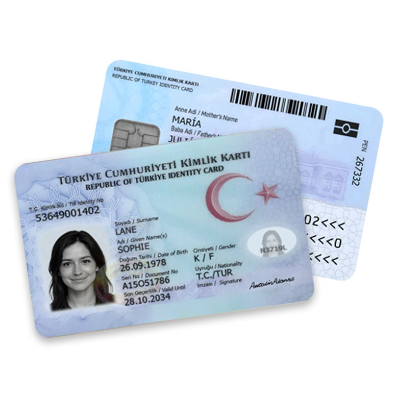 idcard-tur-03 turkey Highquality ID Card PSD Template