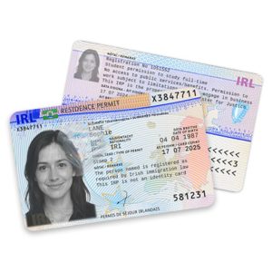 Ireland Resident Card PSD Template