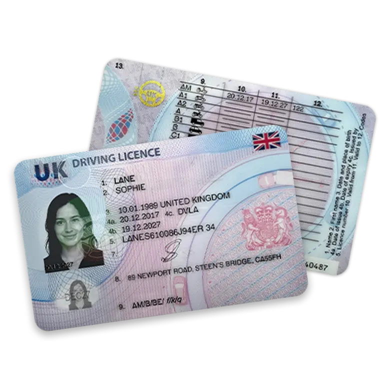 UNITED KINGDOM DRIVING LICENCE