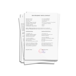 rental Turkish bill PSD Template