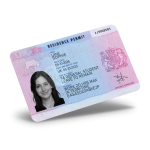 United Kingdom Resident Card PSD Template