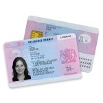United Kingdom Resident Card PSD file in high-quality and editable