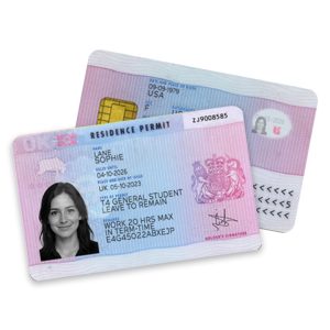 United Kingdom Resident Card PSD file in high-quality and editable