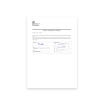 UK Letter of residence confirmation PSD Template