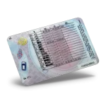 UK Drivering License PSD Template