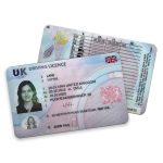 United Kingdom Drivering License PSD template in high-quality