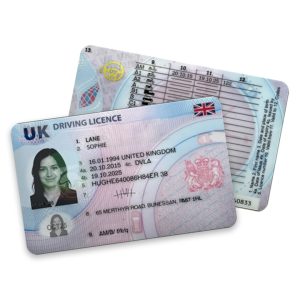 United Kingdom Drivering License PSD template in high-quality