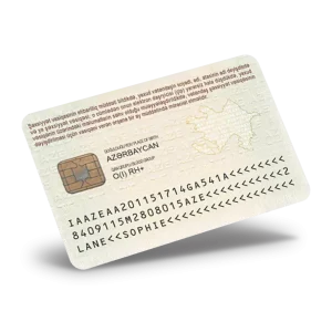 Azerbaijan High Quality ID Card PSD Template