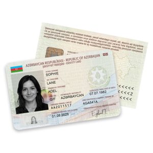 Azerbaijan High Quality ID Card PSD Template