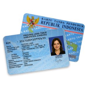 Indonesia ID Card PSD