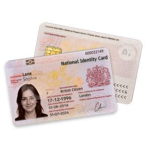 United Kingdom ID Card PSD Template