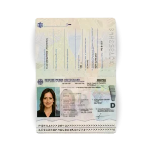 Germany Passport PSD Template