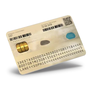 Estonia ID Card Version 2 PSD Template