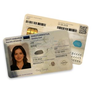 Estonia ID Card Version 2 PSD Template
