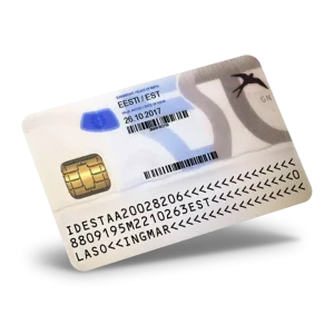 Estonia ID Card Version 1 PSD Template