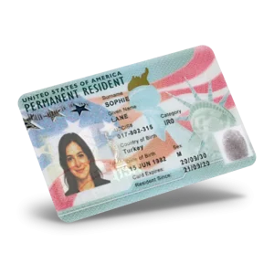 USA Resident Card PSD Template