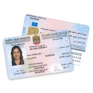 Uae Resident Card PSD Template
