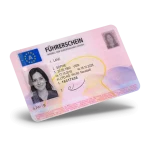 Austria Driving License PSD Template