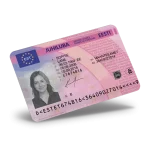 Estonia Driving License PSD Template